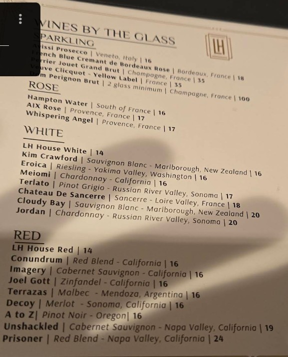 LH Rooftop Restaurant Menu | Dine with the Chicago Skylin